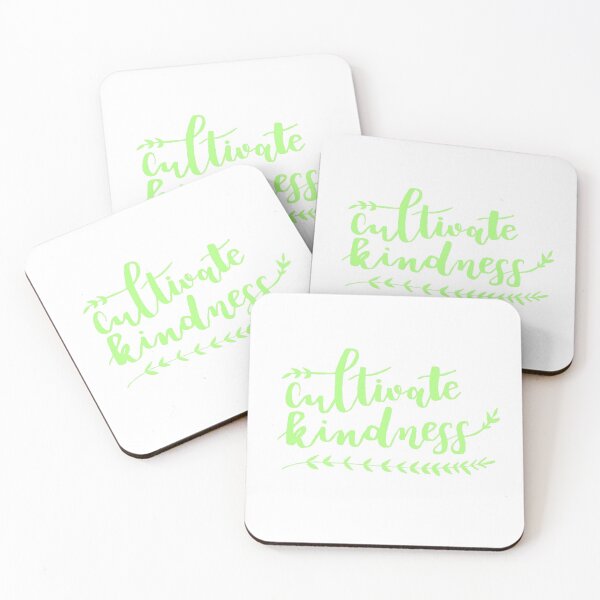 Item preview, Cultivate Kindness Positive Quote Light Green designed and sold by faithful-ink.