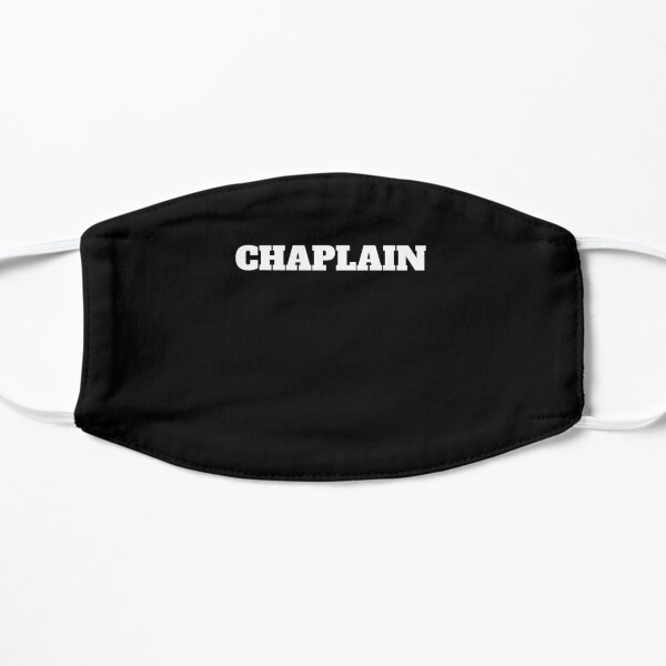 Chaplain basic clergy text Flat Mask