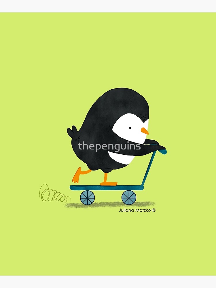 Penguin on Scooter by thepenguins