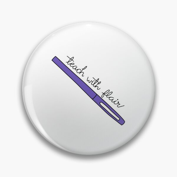 Item preview, Teach with Flair Quote with Purple Flair Pen designed and sold by WildeandCo.