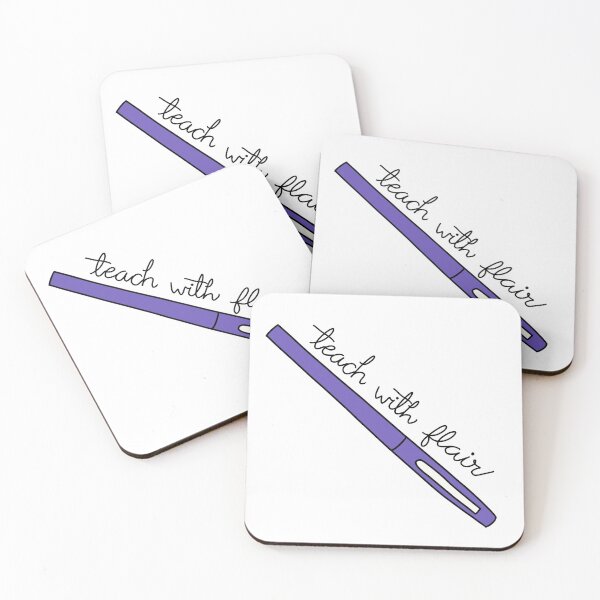 Item preview, Teach with Flair Quote with Purple Flair Pen designed and sold by WildeandCo.
