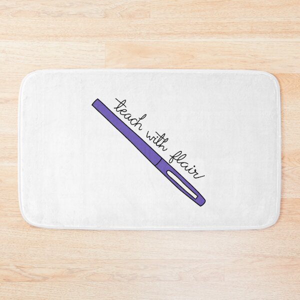 Item preview, Teach with Flair Quote with Purple Flair Pen designed and sold by WildeandCo.