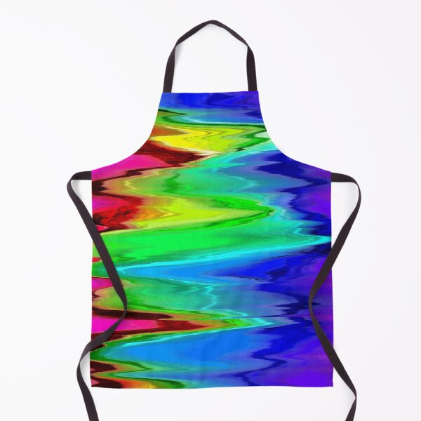 Item preview, Abstract Wild Rainbow Smudges Waves Wallpaper Design designed and sold by Dator.