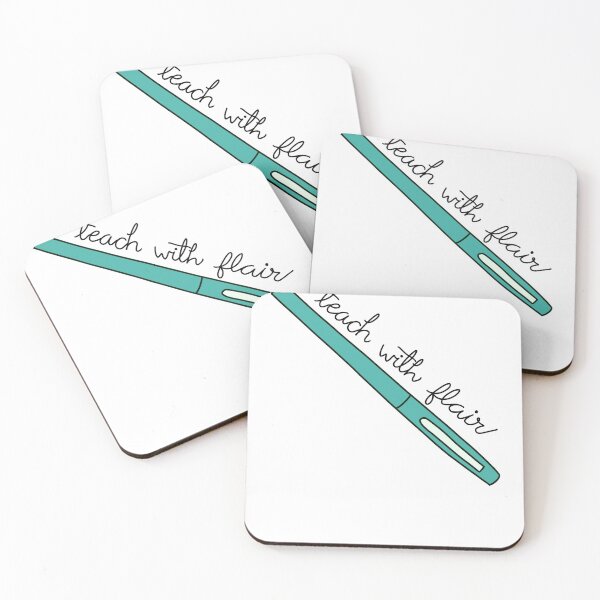 Item preview, Teach with Flair Quote with Teal Flair Pen designed and sold by WildeandCo.