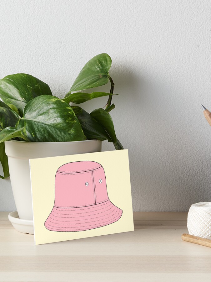 Pale pink 2024 bucket hat