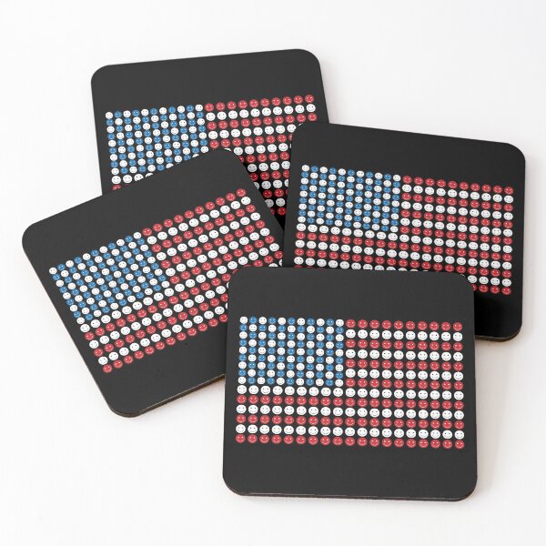 Item preview, American Flag Smileys designed and sold by DesignsAndStuff.