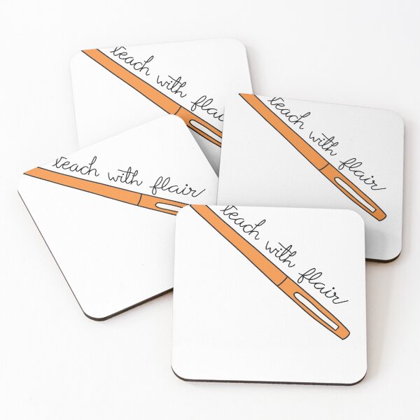 Item preview, Teach with Flair Quote with Orange Flair Pen designed and sold by WildeandCo.