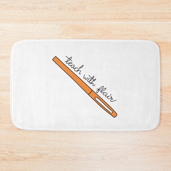 Item preview, Teach with Flair Quote with Orange Flair Pen designed and sold by WildeandCo.