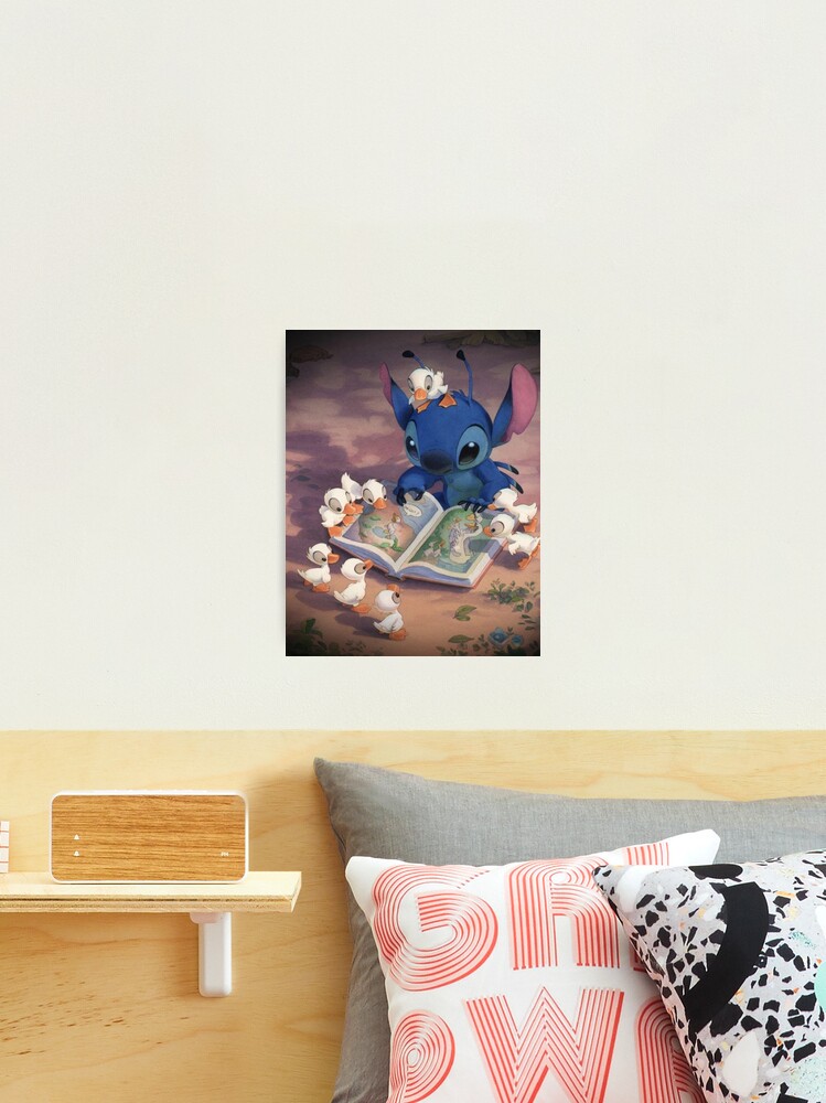 Thumbnail 2 of 3, Photographic Print, Cute Stitch Reading designed and sold by ashleyherkie.