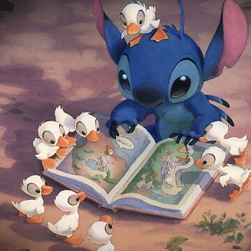 Imagen de la obra Linda lectura de Stitch de ashleyherkie