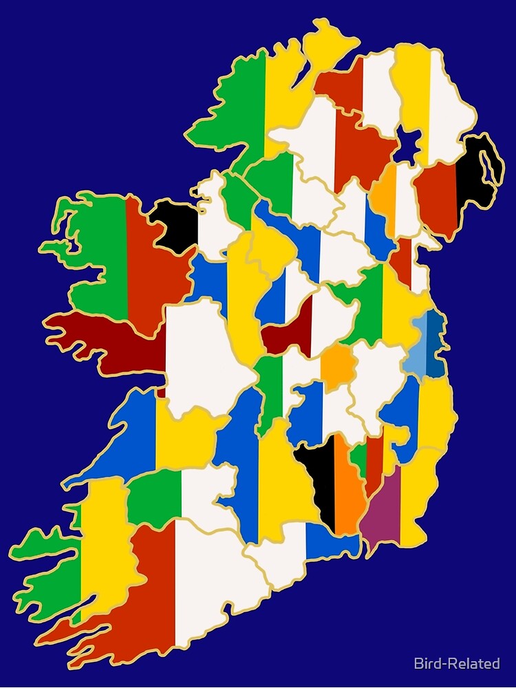 "Copy of County Colours of Ireland" Poster for Sale by BirdRelated