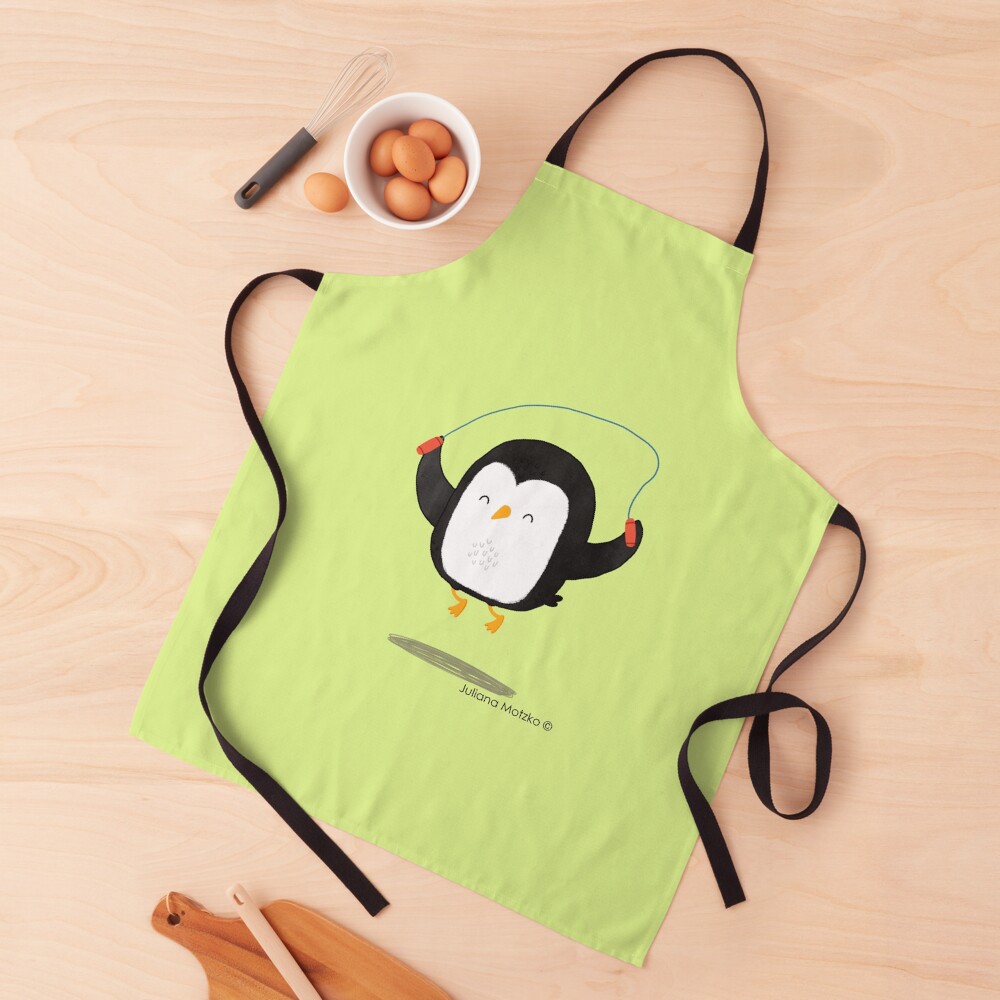 Penguin jumping rope Apron