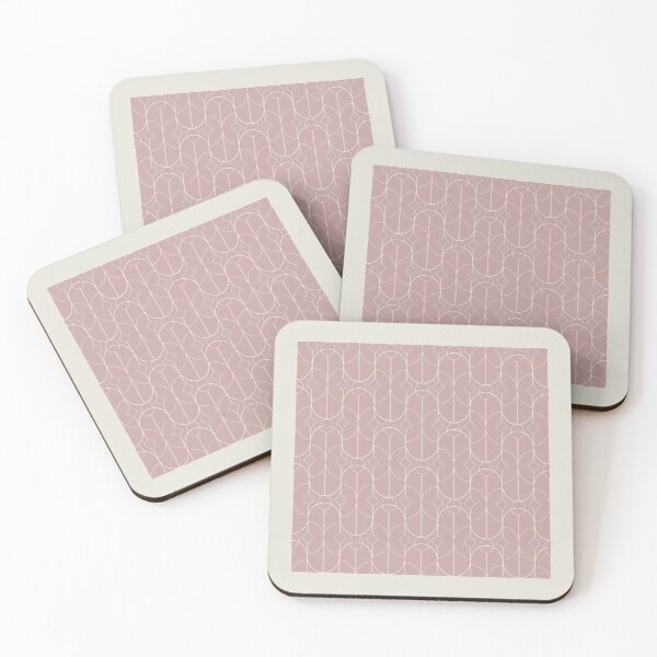 Item preview, Contemporary Bowed Symmetry in Shell Pink designed and sold by simplydesignart.
