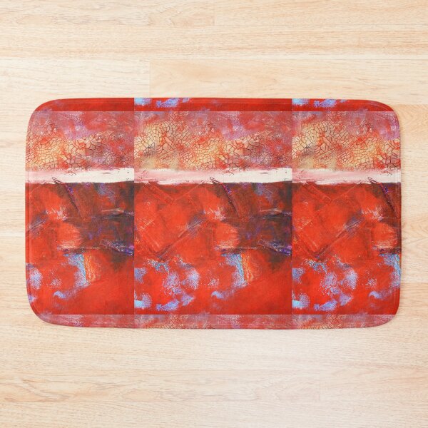 Item preview, Red Hand Painted Modern Abstract Art Collage designed and sold by NancyMerkle.