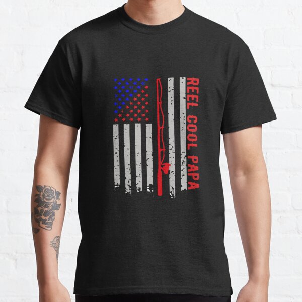 American Flag Fishing T-Shirts for Sale