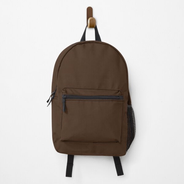 Chocolate Brown | Dark Brown | Solid Color | Backpack
