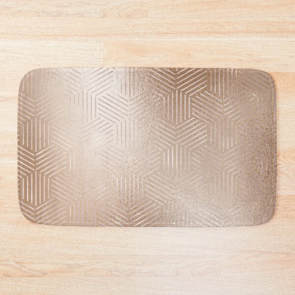 Item preview, Blush Pink Textured Design with Iridescent Interlocking Hexagons designed and sold by simplydesignart.