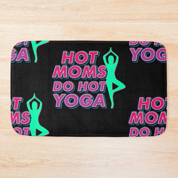 Item preview, Hot Moms do Hot Yoga Giftidea Funny Yoga Tee designed and sold by HamidasPrime.