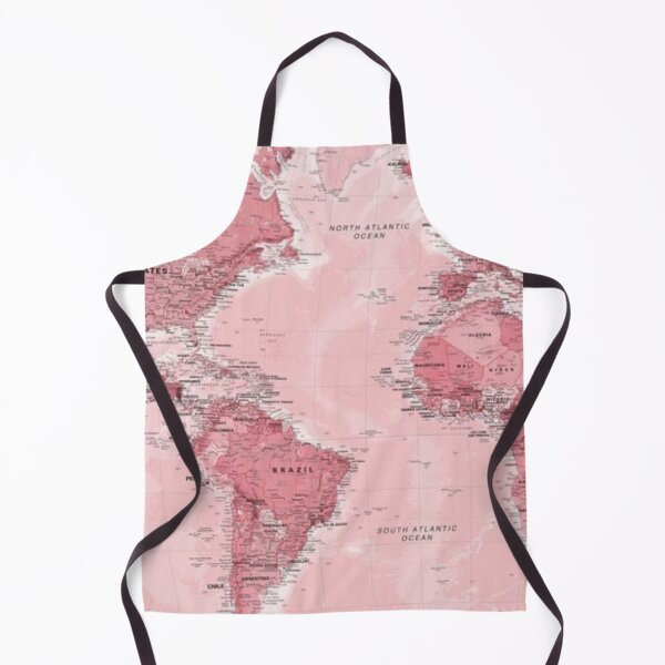 Item preview, pink world map designed and sold by -avajacqueline-.