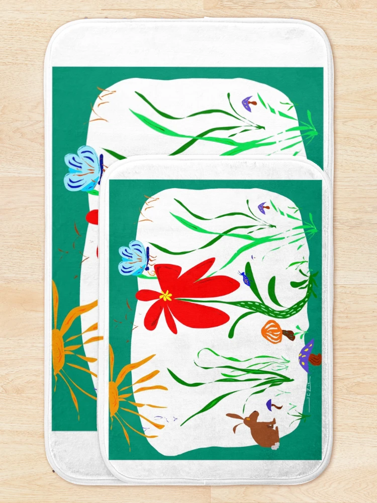 Thumbnail 5 of 6, Bath Mat, "Spring Awakens" designed and sold by Jas. Zajicek.
