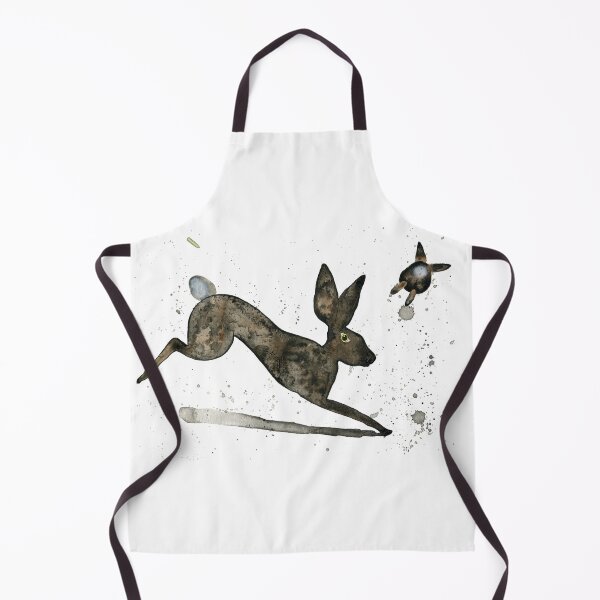 Item preview, Hop for Your Life - Watercolor Hares Escaping the Hunt designed and sold by AlicjaCurioseur.