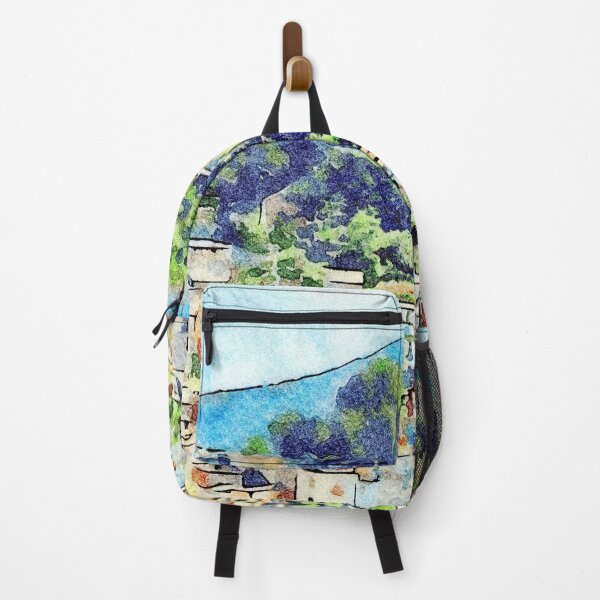 Item preview, Buildings of the village on the hill among the trees designed and sold by Giuseppe Cocco.