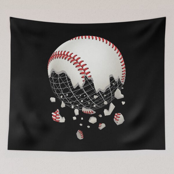 Item preview, Cool Shattered Baseball print designed and sold by tronictees.