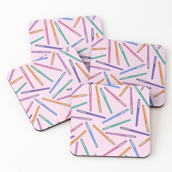 Item preview, Teacher Flair Pen Pattern with Light Pink Background designed and sold by WildeandCo.