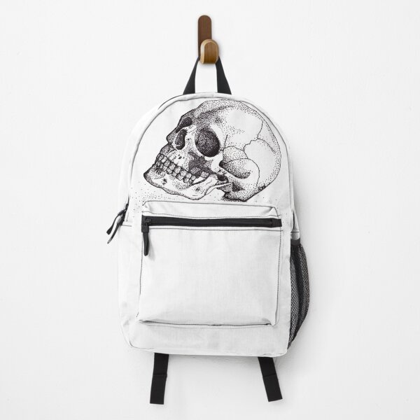 Item preview, stippled Skull designed and sold by SciDotArt.