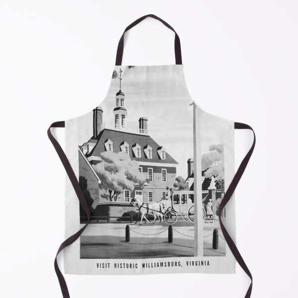 Item preview, Willaimsburg Virginia Noire vintage travel poster designed and sold by stickart-marek.