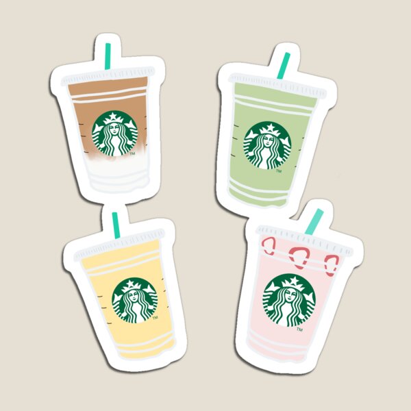 Vsco Starbucks iced drinks sticker pack  Sticker for Sale by