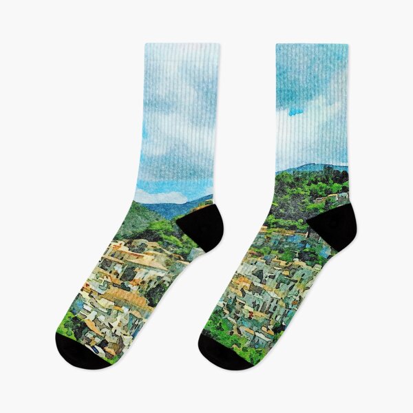 Item preview, Landscape with village in the mountains designed and sold by Giuseppe Cocco.