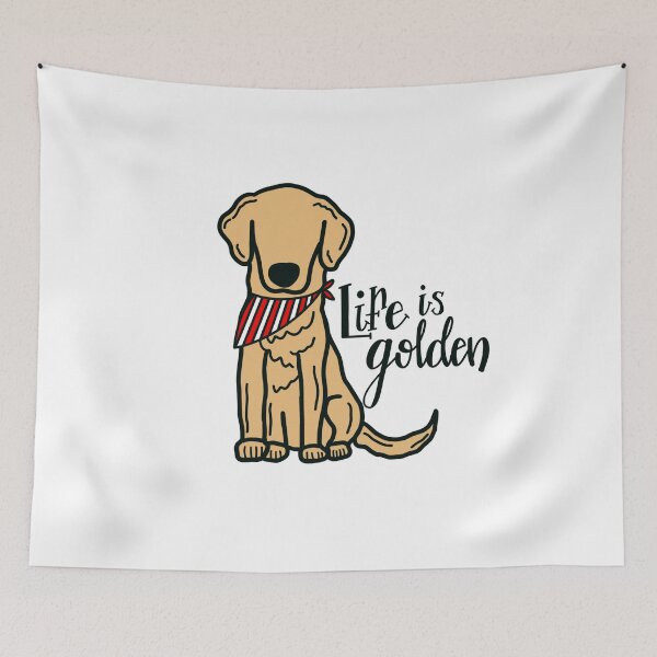 Item preview, Golden Retriever Boy - Life is Golden designed and sold by MaggieEDoodles.