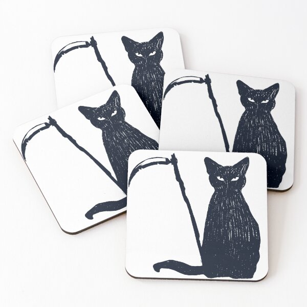 Item preview, M.E.O.W. Reaper Cat (non-bloody version) designed and sold by flockauthors.