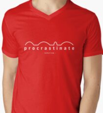 procrastinate - tomorrow - Men's V-Neck T-Shirt