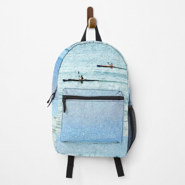 Seascape with kayaks Backpack