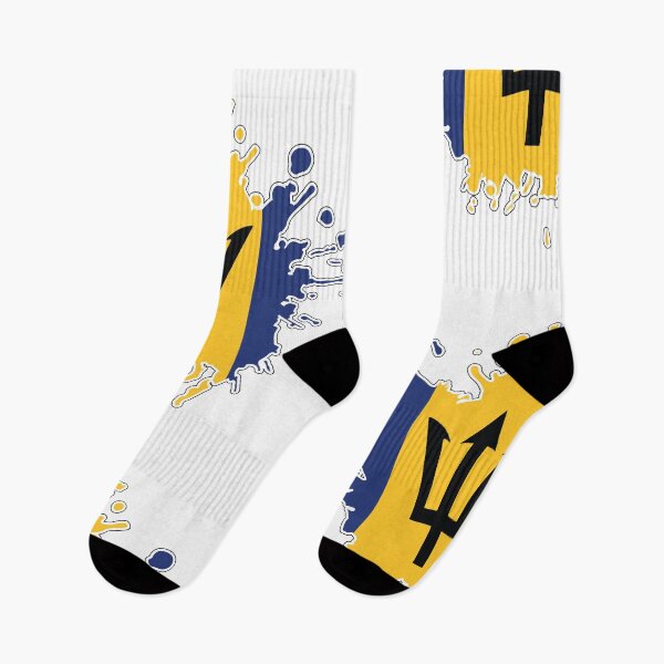 Item preview, Barbados National Flag splash designed and sold by IdentiTee Studios.