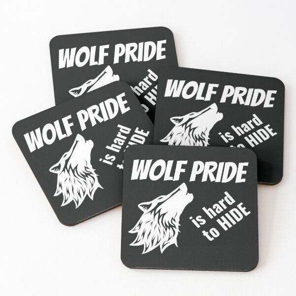 Item preview, Wolf Pride is Hard to Hide - Black designed and sold by TMIstories.