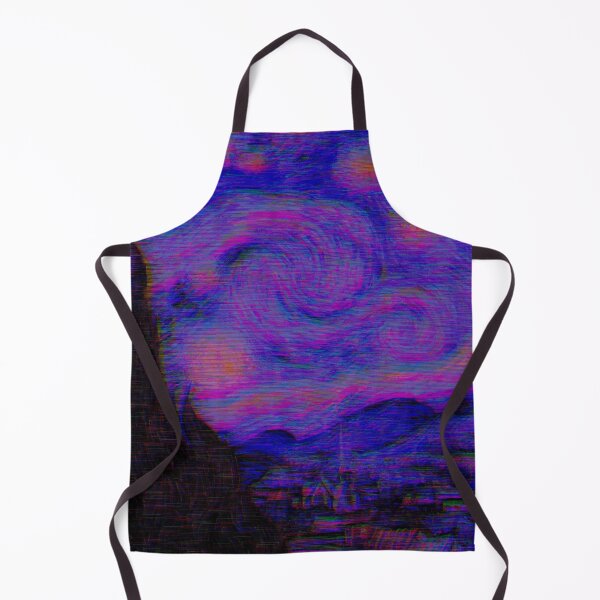 Item preview, The Starry Night by Vincent van Gogh | Synthwave Version designed and sold by Dator.