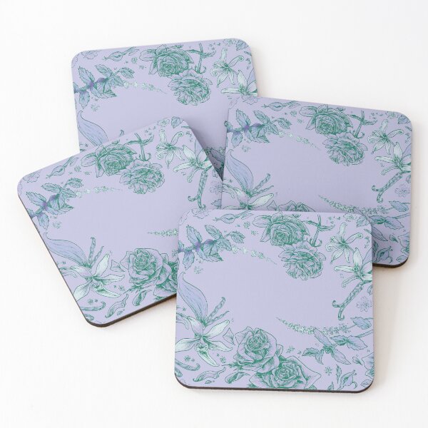 Item preview, Floral Mask, Blue and Green Color Scheme designed and sold by 0stephenk0.