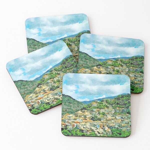 Item preview, Landscape with village in the mountains designed and sold by Giuseppe Cocco.