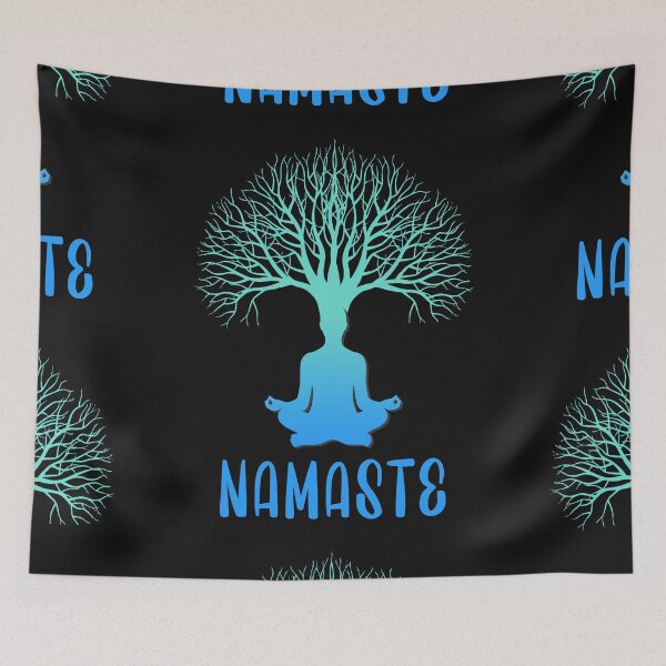 Item preview, Namaste Yoga Tree Giftidea Funny Yoga Tee designed and sold by HamidasPrime.