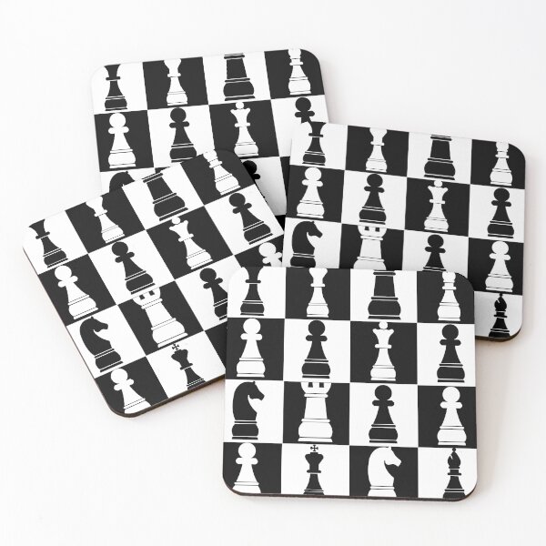 Item preview, Black and White Chess Board Print Pattern designed and sold by lusterhills.