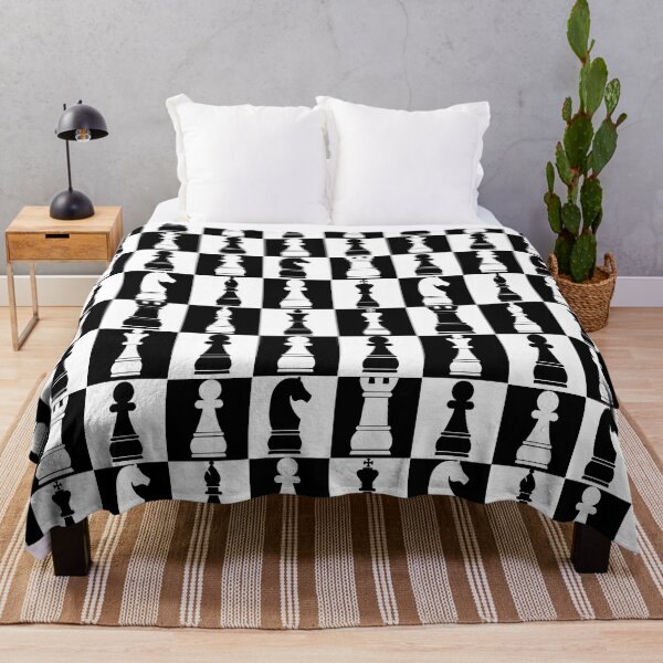 Item preview, Black and White Chess Board Print Pattern designed and sold by lusterhills.