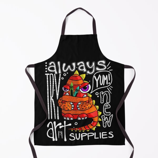 Item preview, Always Try New Art Supplies Monster Eating Crayons designed and sold by thecraftace.