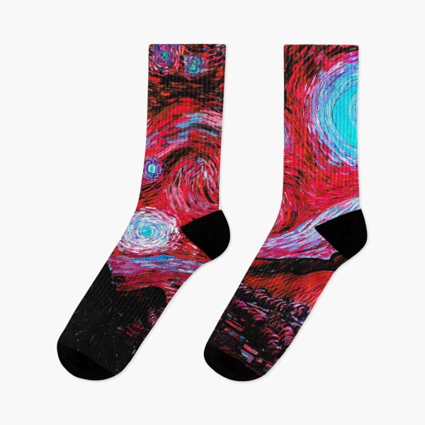 Item preview, The Starry Night by Vincent van Gogh | Red Sky Version designed and sold by Dator.