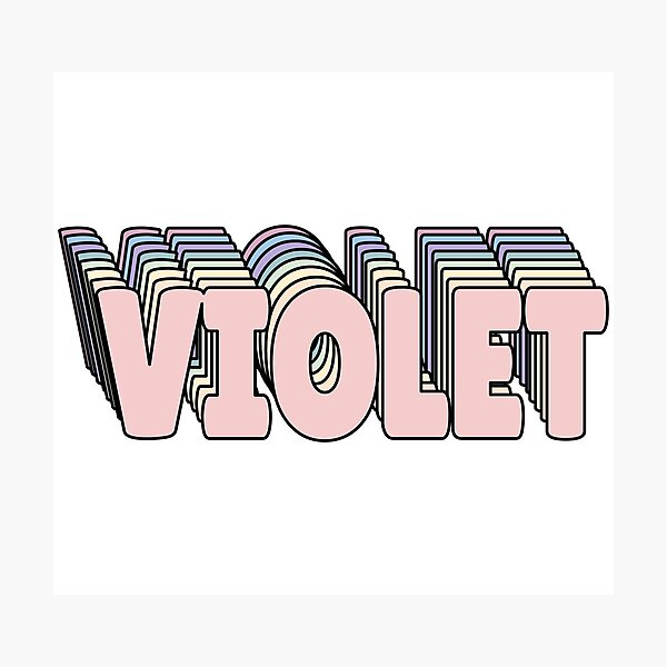 Name Violet Wall Art | Redbubble