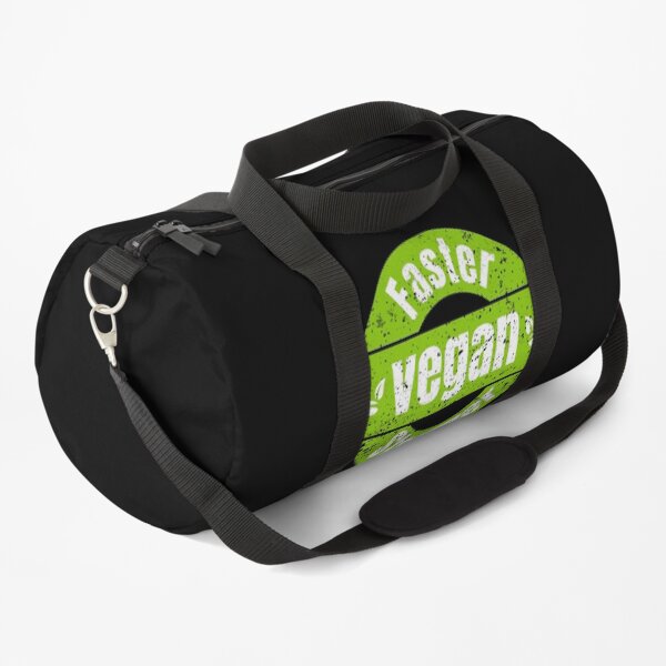 Vegan Gift Faster Stronger Vegetarian Lifestyle Duffle Bag