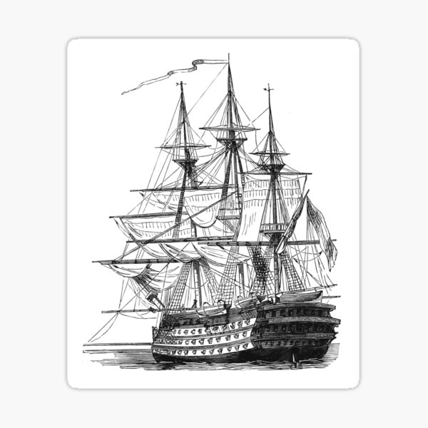 Item preview, HMS Ship of the Line designed and sold by popartforfun.