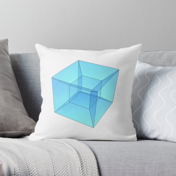 Regular four-dimensional polytope Throw Pillow